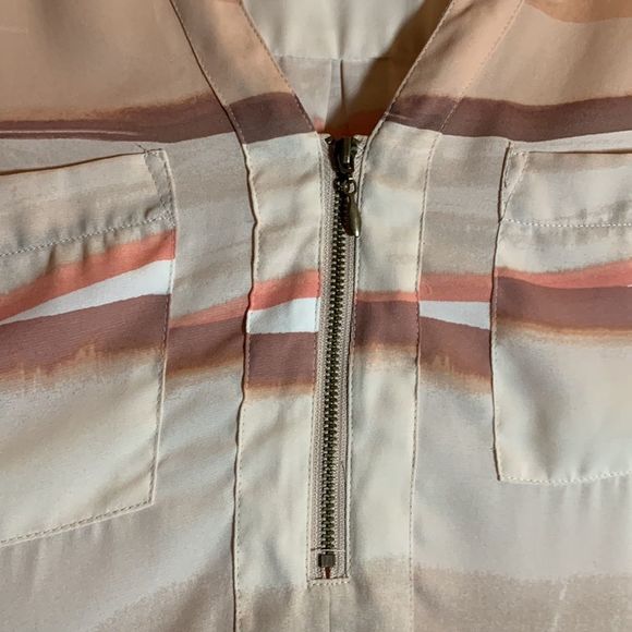 Torrid Blush and Cream Striped Blouse - Picture 5 of 9